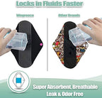 Wegreeco mini wet bag for storing reusable cloth pads while traveling.