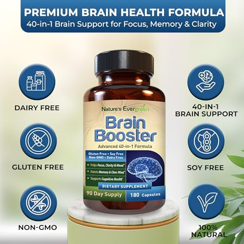 Authentic USA imported cognitive health formula capsules outside the bottle illustrating the serving appearance.