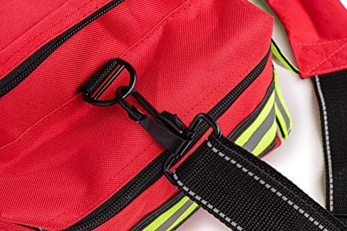 Back view of the Scherber professional responder bag highlighting the reinforced shoulder strap.
