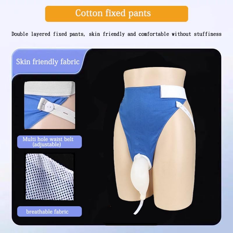 Gitekain male urine collector set with 1000ml and 2000ml bags