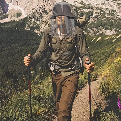 Full pack of 12 gray mosquito head nets