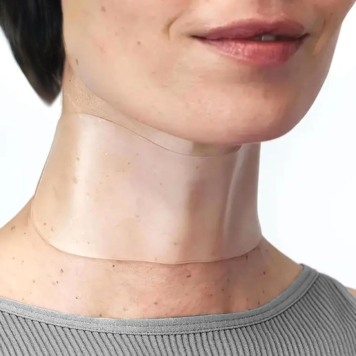 Edemi silicone neck wrinkle patches 5 count packaging front view showcasing anti-aging skincare technology.