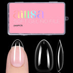 Aillsa Short Almond Nail Tips 240 piece set front view