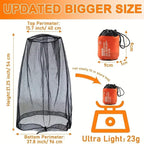 Cinvo bug face netting with adjustable drawstring detail.