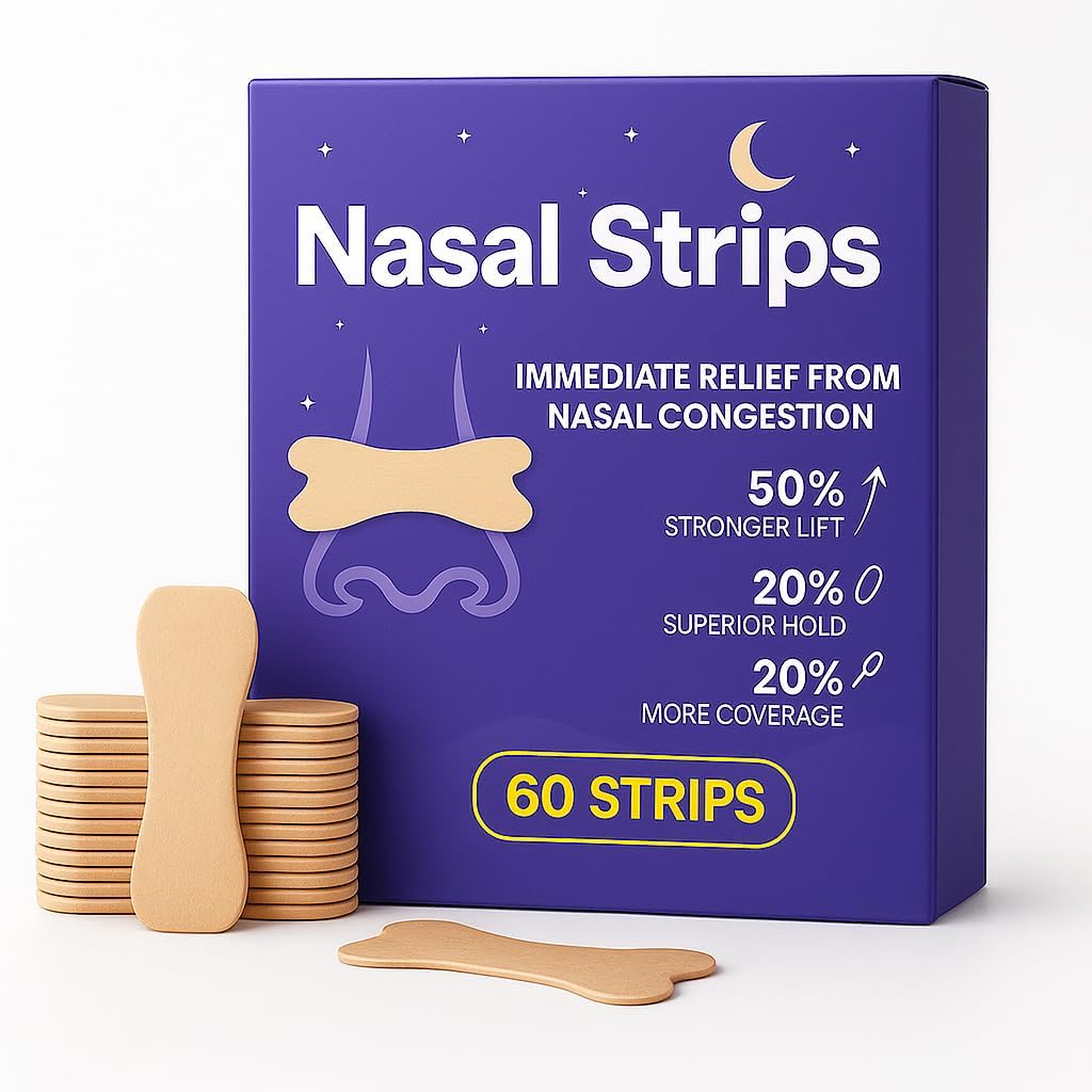 DoonDar YILINM Nasal Strips front view of 60 count packaging for snoring relief
