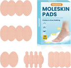 Taszoos Moleskin Adhesive Pads 18 Sheets front view for foot protection