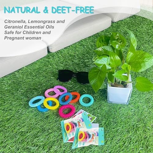Child wearing BuggyBands mosquito repellent bracelet for outdoor protection