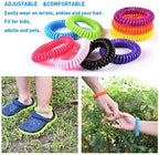 Natural DEET-free bug repellent bands with resealable packaging
