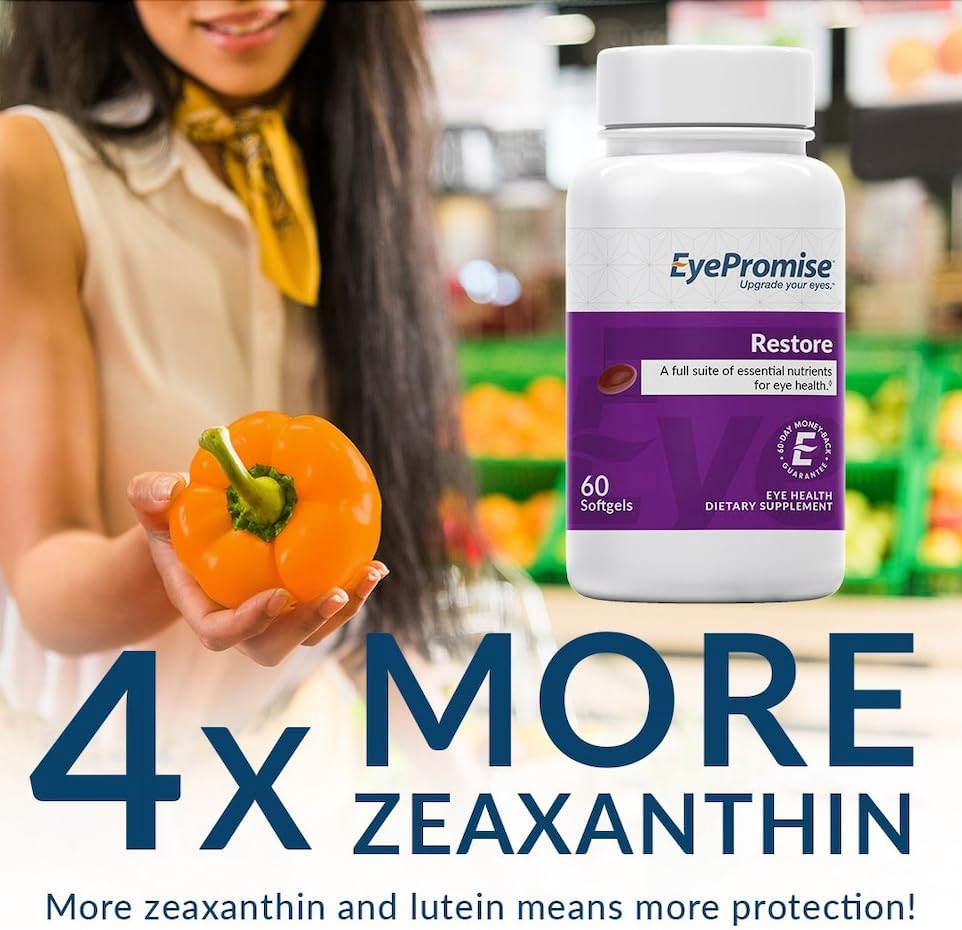 EyePromise Restore bottle with zeaxanthin and lutein label