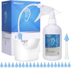 Epoboo Earwax Removal Bottle front view showing 500ml spray system and basin.