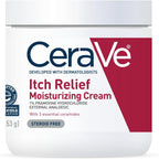 CeraVe Itch Relief Moisturizing Cream 16 Ounces front view tub for eczema relief