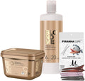 Schwarzkopf Professional BlondMe Bleach Powder and Developer bundle front view showing imported hair lightening kit.