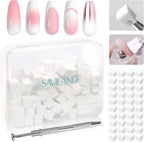 Saviland 100 pieces nail sponges set with grabbing pen front view