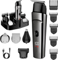 7d24hcare 5 in 1 beard trimmer for men front view showing digital LED power display