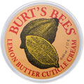 Burt's Bees Lemon Butter Cuticle Cream 0.6 Ounce tin front view for intensive nail care