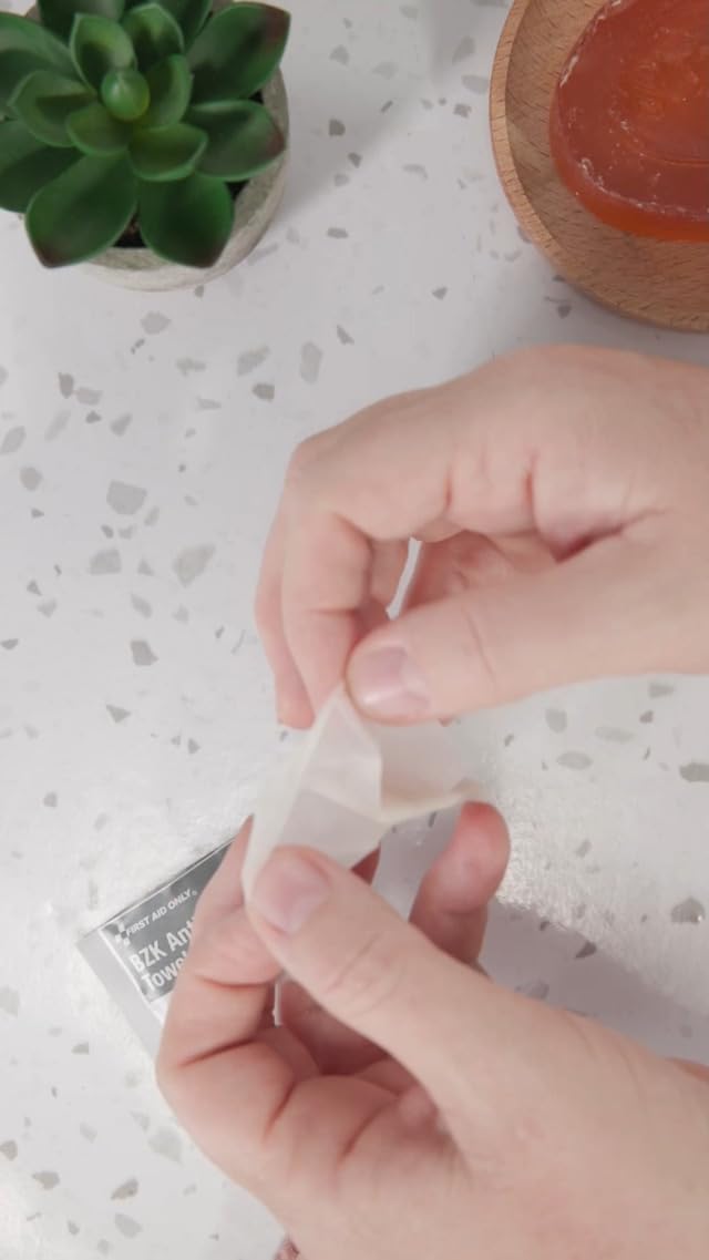 PhysiciansCare first aid kit refill antiseptic packets for infection prevention