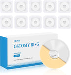Heagimed moldable ostomy barrier rings front view of retail packaging box
