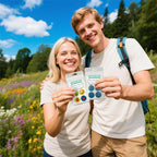 Individually wrapped mosquito repellent stickers for travel convenience