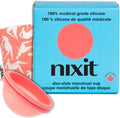 Nixit Menstrual Disc front view of the circular silicone period product.