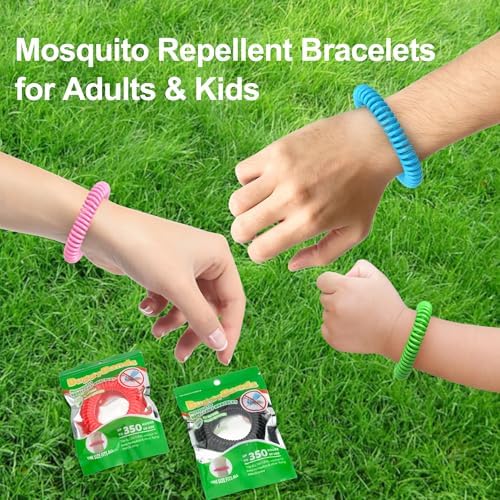 BuggyBands natural mosquito repellent coil bracelet on child wrist