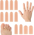 HydtoKun silicone finger protectors front view twelve pack packaging for arthritis pain relief.