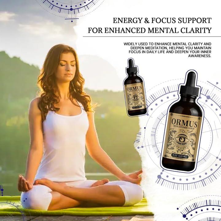 Ljoqm Ormus Gold Oil Pineal Gland glass bottle packaging