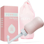 Popped Peri Bottle front view pink postpartum care portable bidet