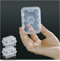 BCDHAMATE peptide case for fridge front view showing semi-transparent dual storage boxes.
