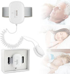 Yiisin Bed Wetting Alarm front view showing the wearable wrist unit and sensor clip for potty training.