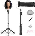 Womnwomn 50 inch adjustable wig stand tripod front view
