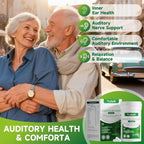 TrySafe tinnitus relief supplement side view packaging details.
