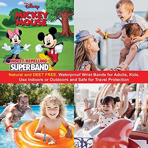 Kids wearing Superband mosquito repellent wristbands outdoors