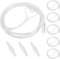 AHHALFFY 5 Pack Super Soft Nasal Cannula front view high flow oxygen tubing.