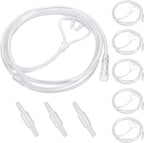 AHHALFFY 5 Pack Super Soft Nasal Cannula front view high flow oxygen tubing.