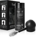 Seaboll Hair Building Fibers 2-in-1 Kit black thickening powder front view for thinning hair cosmetic coverage.