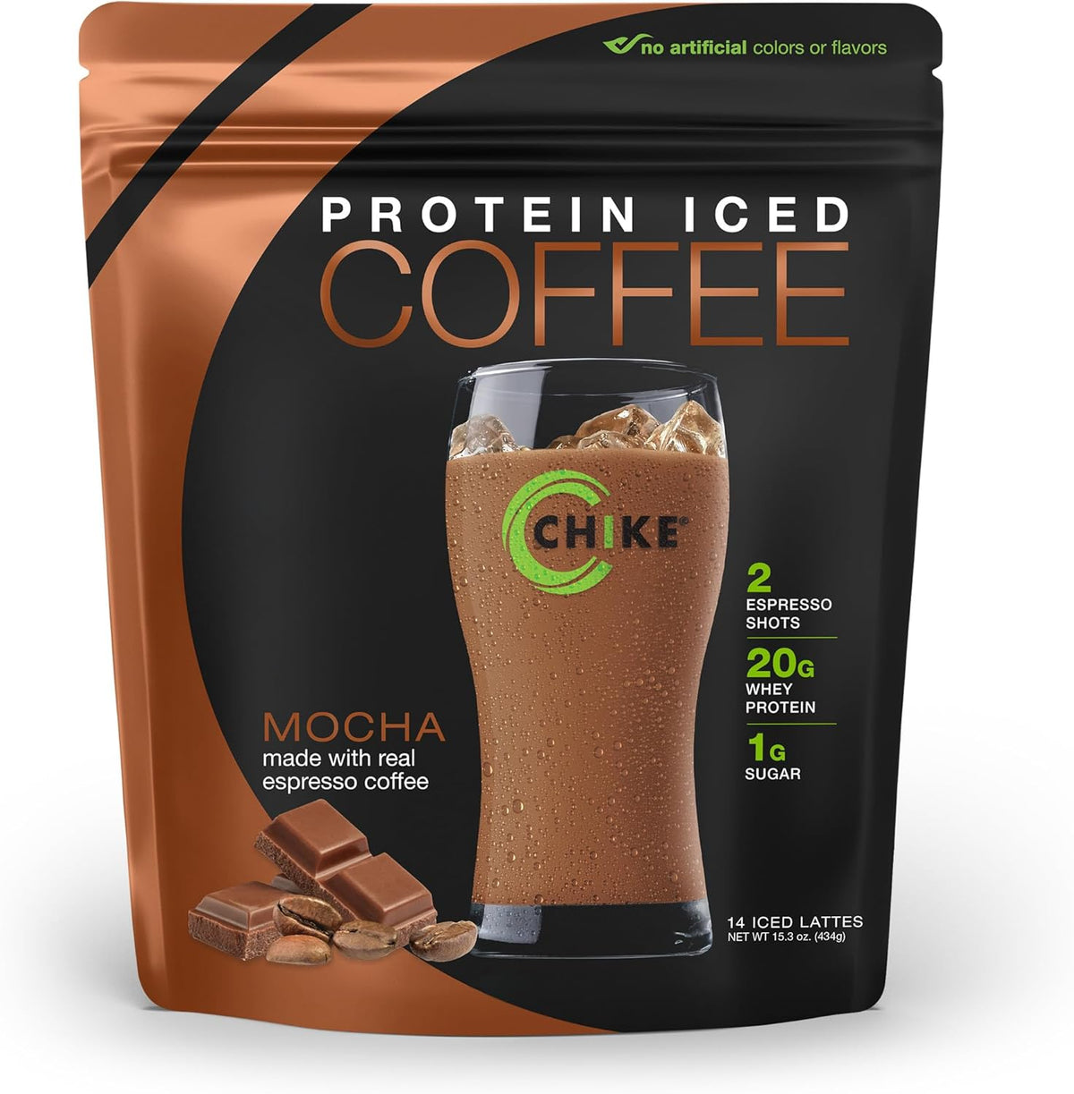 Keto friendly protein coffee with only 1g sugar and 150mg caffeine per serving
