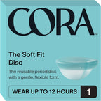 Cora Soft Fit Menstrual Disc front view authentic period care.