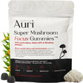 Auri Nutrition Super Mushroom Focus Gummies front view pouch for cognitive support