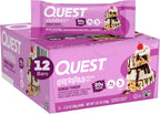 Quest Nutrition Overload Protein Bars, Sundae Funday, 20g Protein, 1g Sugar, 4g Net Carbs, Gluten Free, 12 Count - Image 1