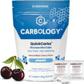 Carbology Glucose MiniTabs front packaging showing natural black cherry flavor.