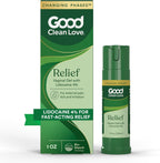 Good Clean Love Vaginal Pain and Itch Relief Gel front view for feminine care.