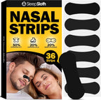 SleepSloth Nasal Strips for Snoring 36 count box front view