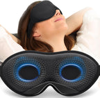 Mabao weighted 3D blackout sleep mask front view for travel