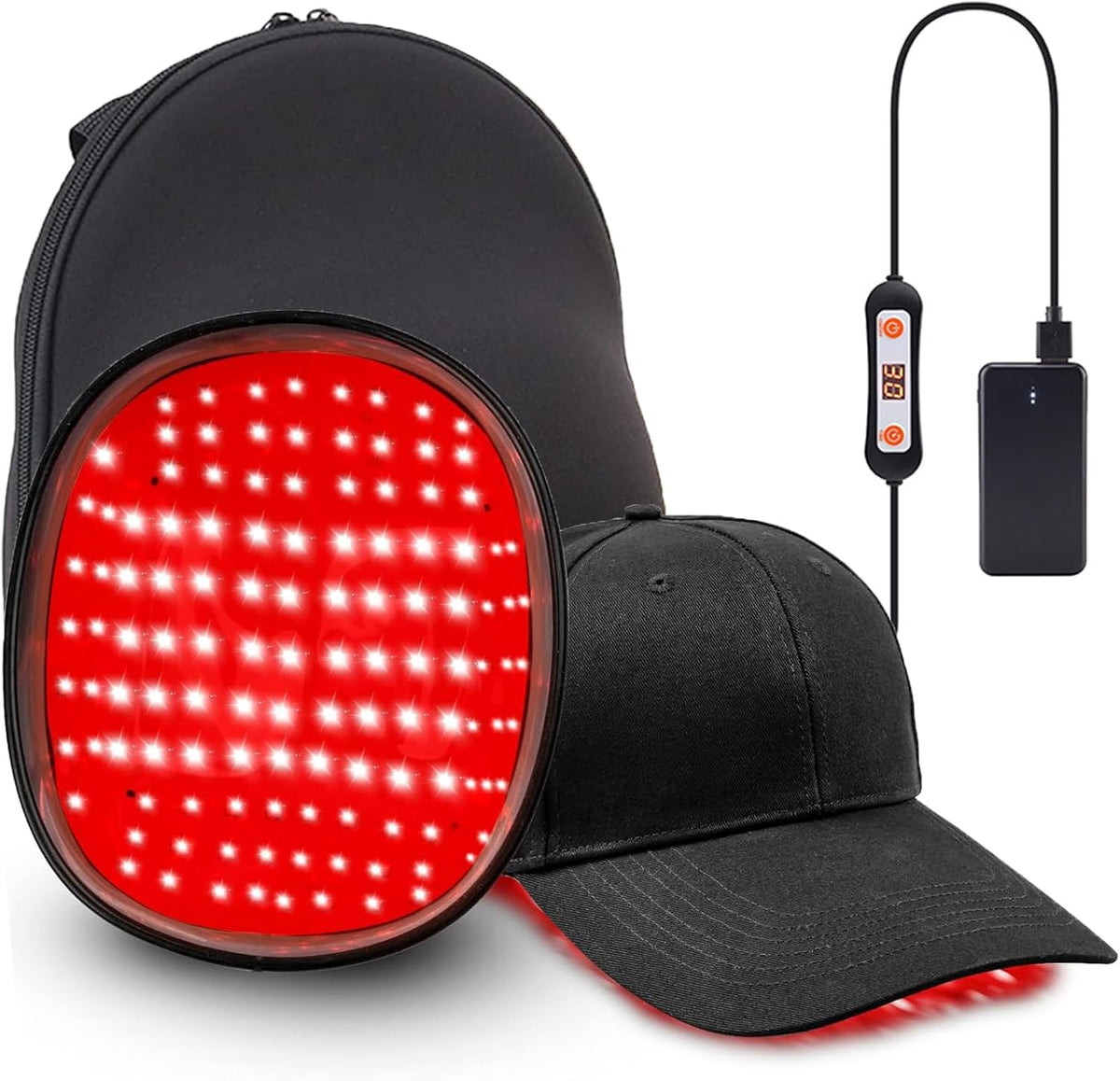 AmaBiuty red light hair growth cap front view