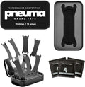 Pneuma Nasal Strips Performance Competition Plus front view showing black athletic nose tape.