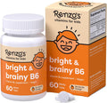 Renzo's Bright & Brainy Vitamin B6 front view bottle for kids brain health.