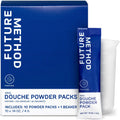 Future Method Anal Douche Powder Kit front view featuring 10 individual packets and mixing beaker.