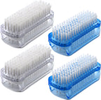 Xjinmin two sided hand fingernail scrub brushes front view displaying blue and white variants.