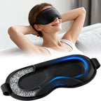 Azang weighted 3D contoured sleep mask front view for blackout comfort
