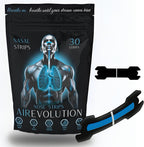 Airevolution Nasal Strips for Snoring 30 count front view of packaging.